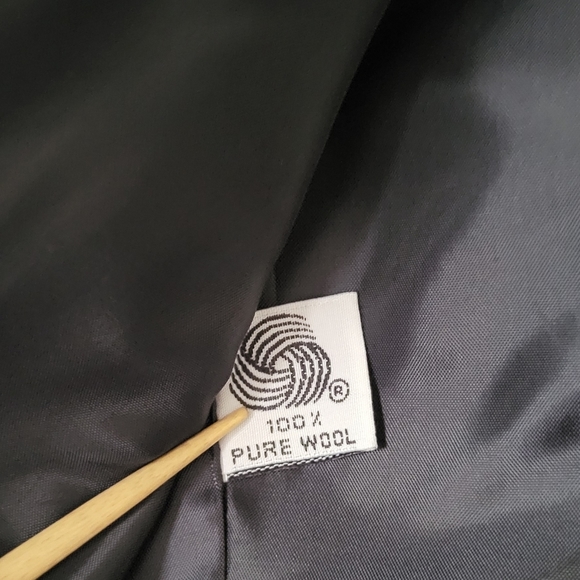 Vintage Christian Dior Double Breasted Rope Embroidered Detail Blazer Navy Sz 10 - Picture 13 of 16